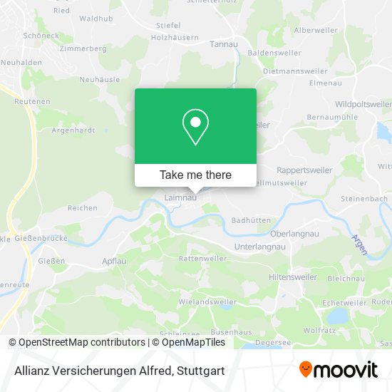 Allianz Versicherungen Alfred map