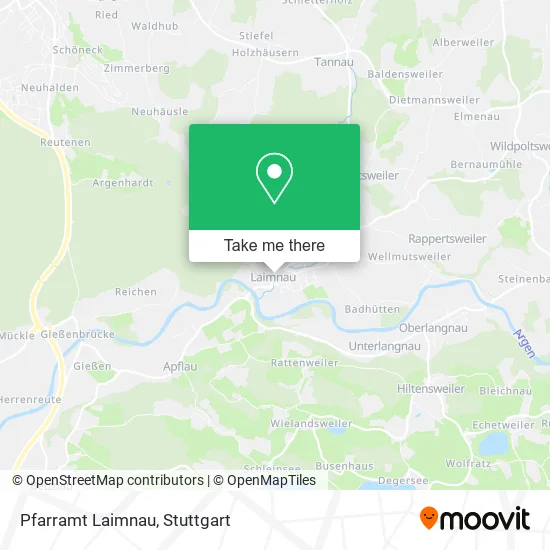 Карта Pfarramt Laimnau
