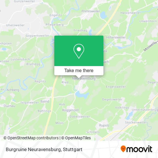 Burgruine Neuravensburg map