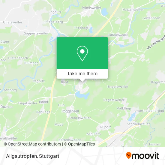 Карта Allgautropfen