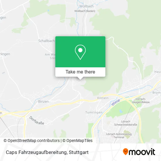Карта Caps Fahrzeugaufbereitung