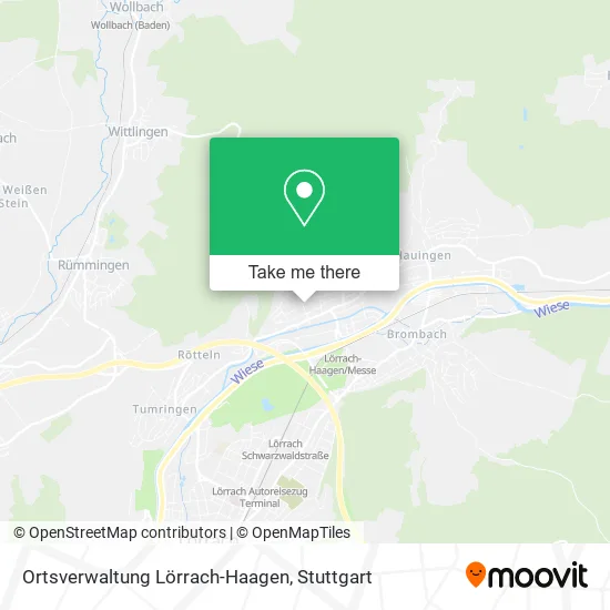 Карта Ortsverwaltung Lörrach-Haagen