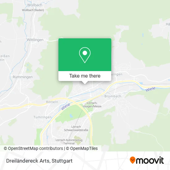 Карта Dreiländereck Arts