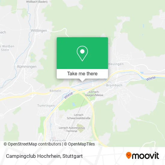 Карта Campingclub Hochrhein