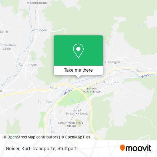 Карта Geiser, Kurt Transporte