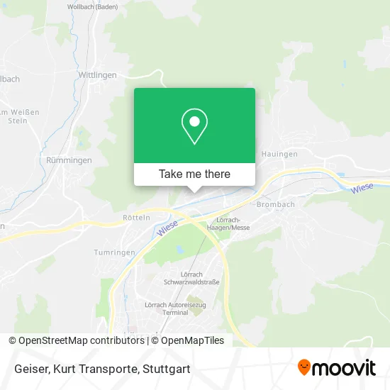Карта Geiser, Kurt Transporte