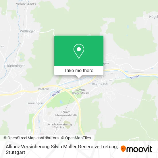 Карта Allianz Versicherung Silvia Müller Generalvertretung