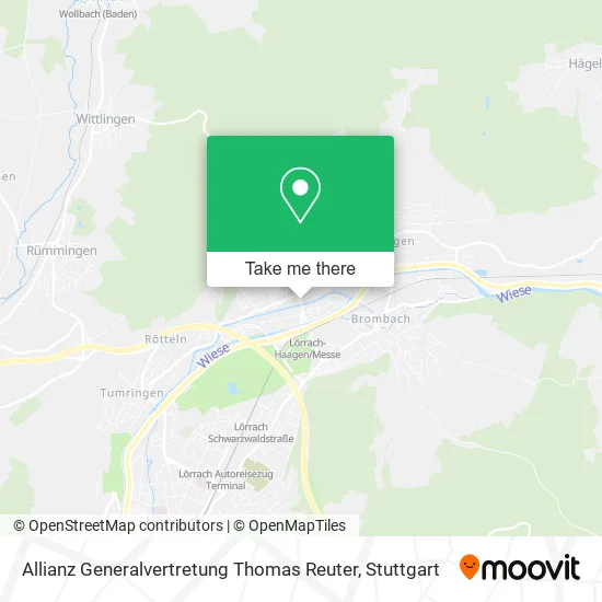 Карта Allianz Generalvertretung Thomas Reuter