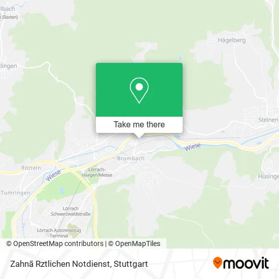 Карта Zahnã Rztlichen Notdienst