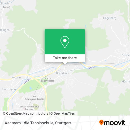 Карта Xacteam - die Tennisschule
