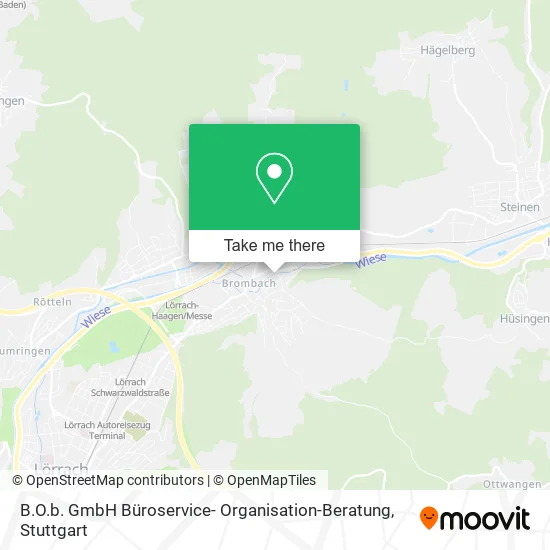 Карта B.O.b. GmbH Büroservice- Organisation-Beratung