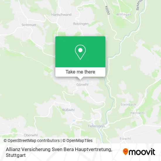 Карта Allianz Versicherung Sven Bera Hauptvertretung