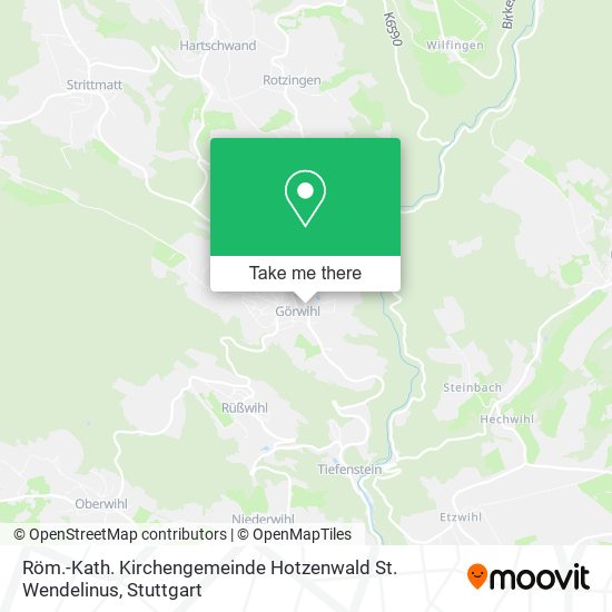 Карта Röm.-Kath. Kirchengemeinde Hotzenwald St. Wendelinus