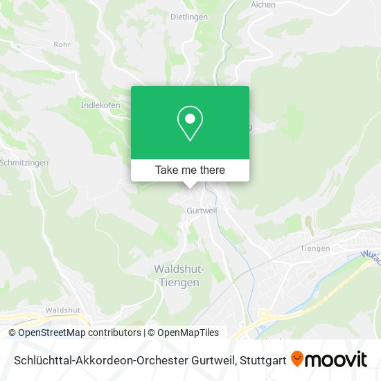 Schlüchttal-Akkordeon-Orchester Gurtweil map