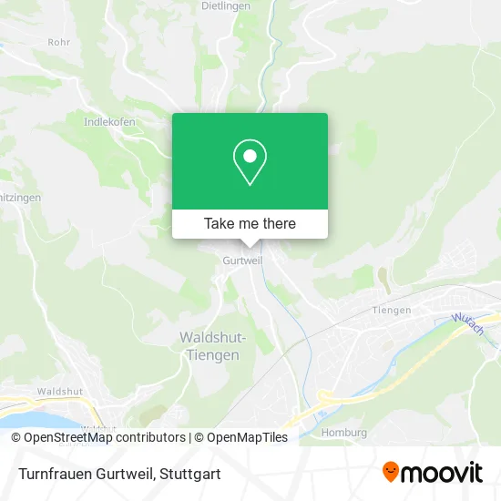 Карта Turnfrauen Gurtweil