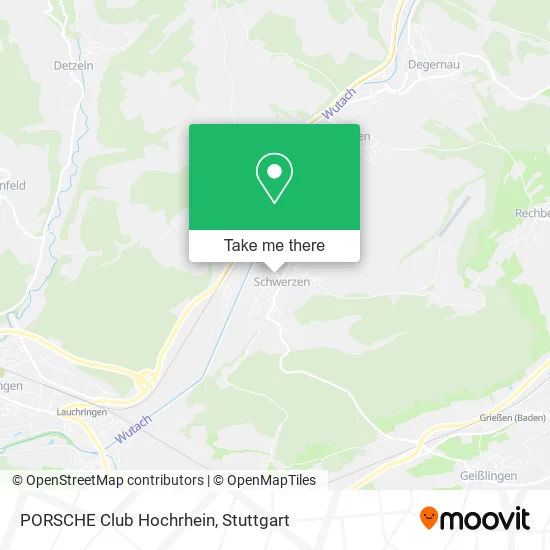 Карта PORSCHE Club Hochrhein