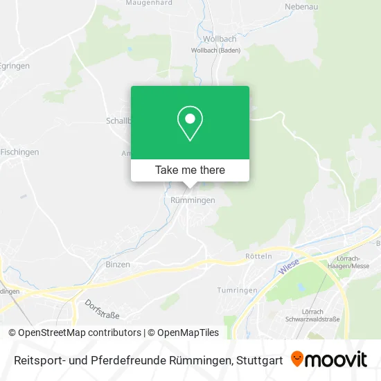 Карта Reitsport- und Pferdefreunde Rümmingen
