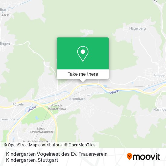 Kindergarten Vogelnest des Ev. Frauenverein Kindergarten map