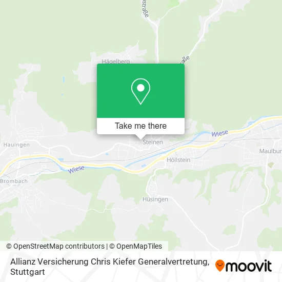 Карта Allianz Versicherung Chris Kiefer Generalvertretung