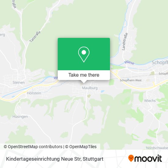 Карта Kindertageseinrichtung Neue Str