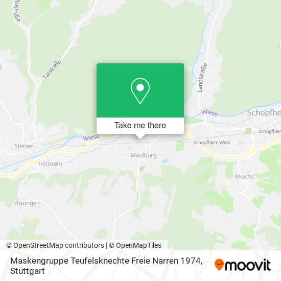 Карта Maskengruppe Teufelsknechte Freie Narren 1974