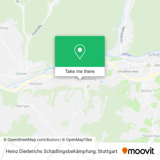 Карта Heinz Diederichs Schädlingsbekämpfung