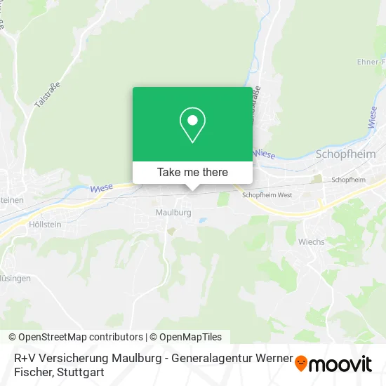 Карта R+V Versicherung Maulburg - Generalagentur Werner Fischer