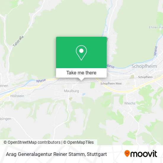 Карта Arag Generalagentur Reiner Stamm