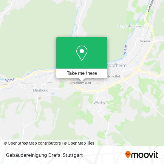 Gebäudereinigung Drefs map
