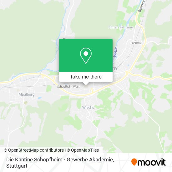 Карта Die Kantine Schopfheim - Gewerbe Akademie