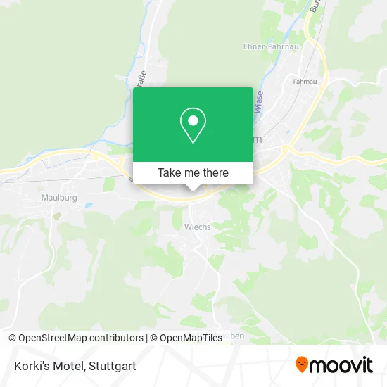 Карта Korki's Motel