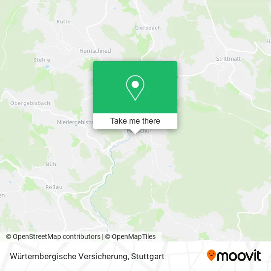 Карта Würtembergische Versicherung