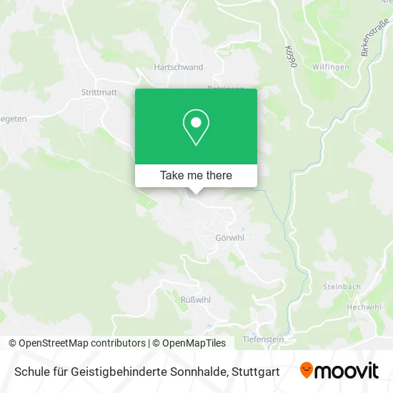 Карта Schule für Geistigbehinderte Sonnhalde