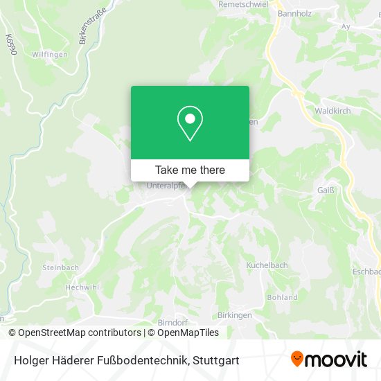 Holger Häderer Fußbodentechnik map
