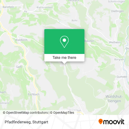 Карта Pfadfinderweg