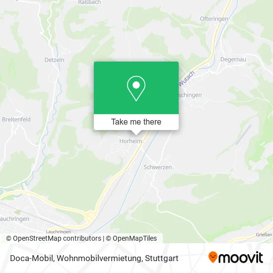 Карта Doca-Mobil, Wohnmobilvermietung