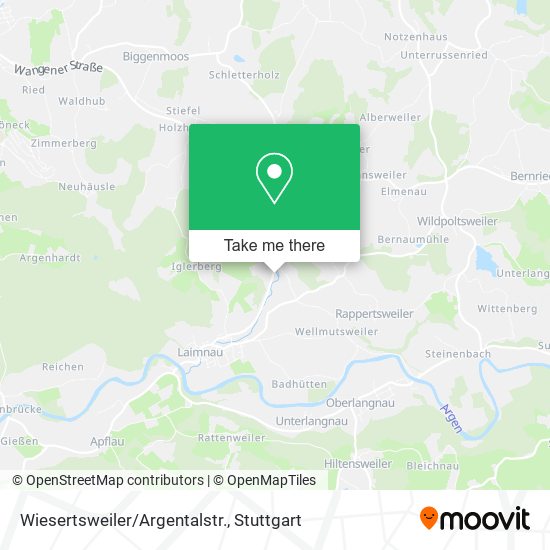 Карта Wiesertsweiler/Argentalstr.