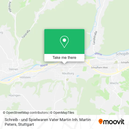 Карта Schreib - und Spielwaren Vater Martin Inh. Martin Peters