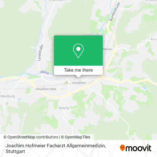 Карта Joachim Hofmeier Facharzt Allgemeinmedizin