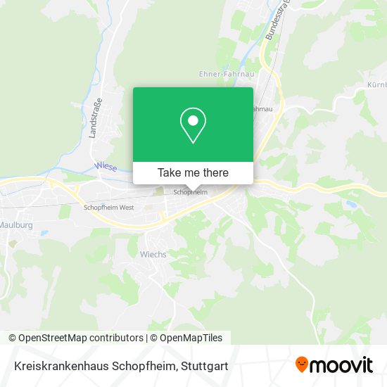Kreiskrankenhaus Schopfheim map