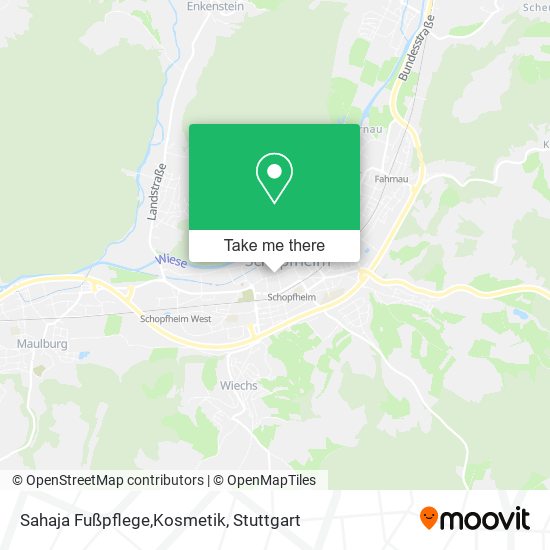 Sahaja Fußpflege,Kosmetik map