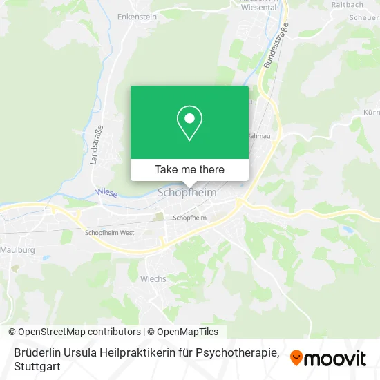 Карта Brüderlin Ursula Heilpraktikerin für Psychotherapie