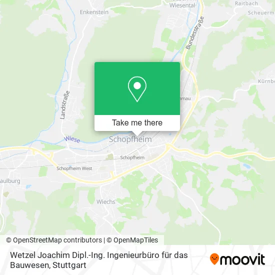 Карта Wetzel Joachim Dipl.-Ing. Ingenieurbüro für das Bauwesen