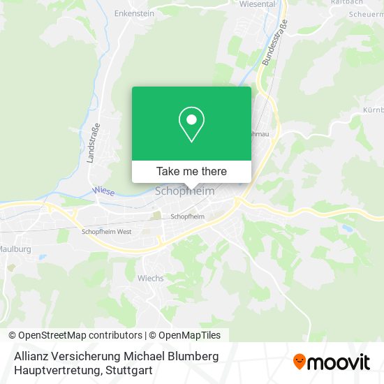 Allianz Versicherung Michael Blumberg Hauptvertretung map