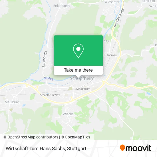 Карта Wirtschaft zum Hans Sachs