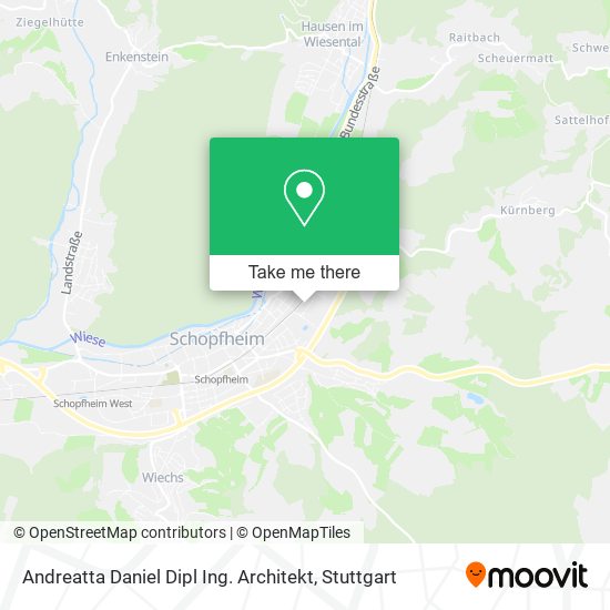 Andreatta Daniel Dipl Ing. Architekt map