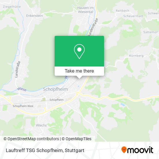 Lauftreff TSG Schopfheim map