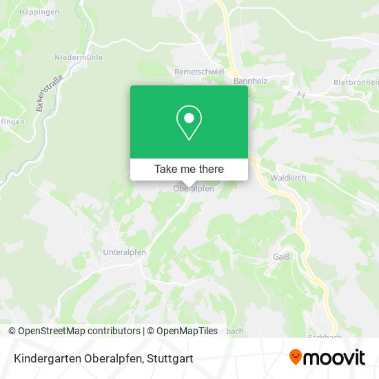 Kindergarten Oberalpfen map