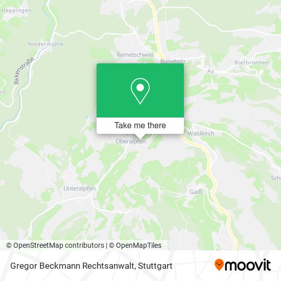 Gregor Beckmann Rechtsanwalt map