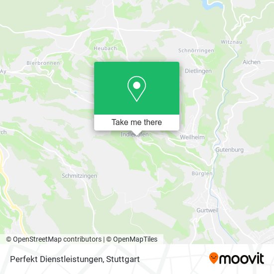 Perfekt Dienstleistungen map